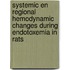 Systemic en regional hemodynamic changes during endotoxemia in rats
