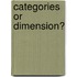 Categories or dimension?