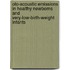 Oto-acoustic emissions in healthy newborns and very-low-birth-weight infants