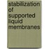 Stabilization of supported liquid membranes