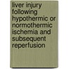 Liver injury following hypothermic or normothermic ischemia and subsequent reperfusion by B.A. van Wagensveld