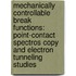 Mechanically controllable break functions: point-contact spectros copy and electron tunneling studies