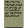 Effecten van marktstructuur en gedrag op het resultaat van algemene ziekenhuizen door Marjolein den Hartog
