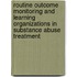 Routine outcome monitoring and learning organizations in substance abuse treatment