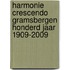 Harmonie Crescendo Gramsbergen honderd jaar 1909-2009