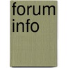 Forum info by Unknown