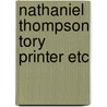 Nathaniel thompson tory printer etc door Peerbooms