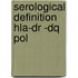 Serological definition hla-dr -dq pol