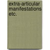 Extra-articular manifestations etc. by Peeters