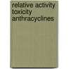 Relative activity toxicity anthracyclines door Alwine de Jong