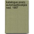 Katalogus postz. automaatboekjes ned. 1987