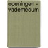 Openingen - vademecum
