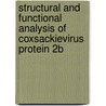 Structural and functional analysis of coxsackievirus protein 2b door F. van Kuppeveld