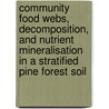 Community food webs, decomposition, and nutrient mineralisation in a stratified pine forest soil door M.P. Berg