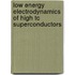 Low energy electrodynamics of high Tc superconductors