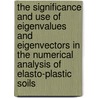 The significance and use of eigenvalues and eigenvectors in the numerical analysis of elasto-plastic soils door H. van der Veen