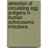 Detection of circulating egg antigens in human schistosoma infections