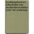 Bruikbaarheid en effectiviteit van studentenoordelen over het onderwijs