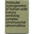 Molecular (cyto)genetics of human solid tumors exhibiting complex chromosomal abnormalities
