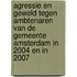Agressie en geweld tegen ambtenaren van de gemeente Amsterdam in 2004 en in 2007