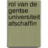 Rol van de gentse universiteit afschaffin