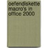 Oefendiskette macro's in Office 2000