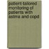 Patient-tailored monitoring of patients with astma and COPD