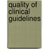 Quality of clinical guidelines