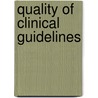 Quality of clinical guidelines by J.S. Burgers