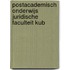 Postacademisch onderwijs juridische faculteit KUB