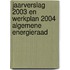 Jaarverslag 2003 en werkplan 2004 Algemene Energieraad