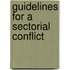 Guidelines for a sectorial conflict