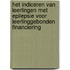 Het indiceren van leerlingen met epilepsie voor leerlinggebonden financiering