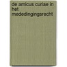 De amicus curiae in het mededingingsrecht by V. Sanderink