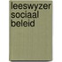 Leeswyzer sociaal beleid