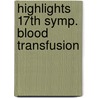 Highlights 17th symp. blood transfusion door Wilber Smith