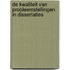 De kwaliteit van probleemstellingen in dissertaties