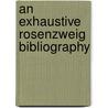 An exhaustive Rosenzweig bibliography door L. Anckaert