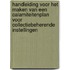 Handleiding voor het maken van een calamiteitenplan voor collectiebeherende instellingen