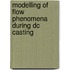 Modelling of Flow Phenomena during DC Casting