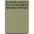 De brede school in het voorbereidend beroepsonderwijs