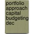 Portfolio approach capital budgeting dec