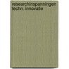 Researchinspanningen techn. innovatie door Jann Huizenga