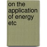 On the application of energy etc door Willeboer
