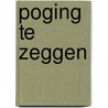 Poging te zeggen door Mendes