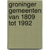 Groninger gemeenten van 1809 tot 1992