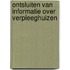 Ontsluiten van informatie over verpleeghuizen
