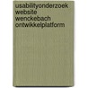 Usabilityonderzoek website Wenckebach Ontwikkelplatform by R. Post