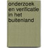 Onderzoek en verificatie in het buitenland