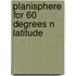 Planisphere for 60 degrees N latitude